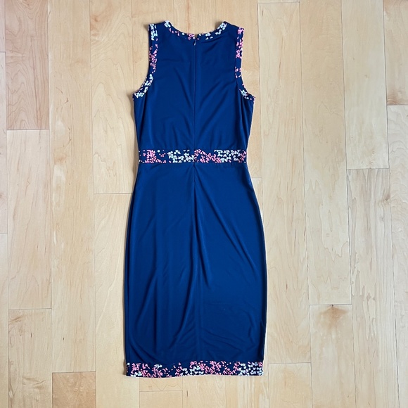 MICHAEL Michael Kors ~ Border-Print Faux-Wrap Dress ~ Size XS - Picture 6 of 7